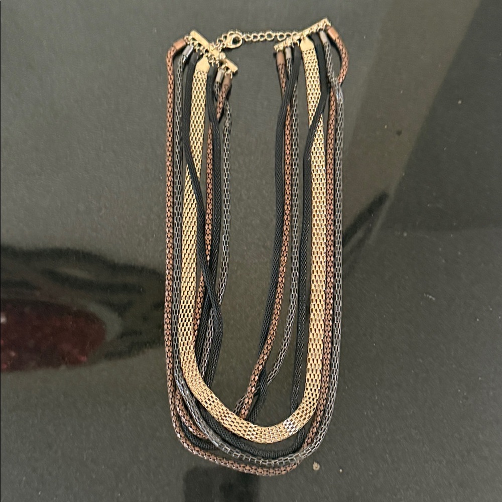 Elegant Multicolor Chain Necklace